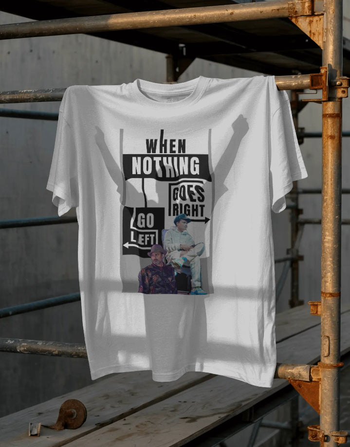 Zubeen Garg "Go Left" Motivational T-Shirt – The Maverick Edition