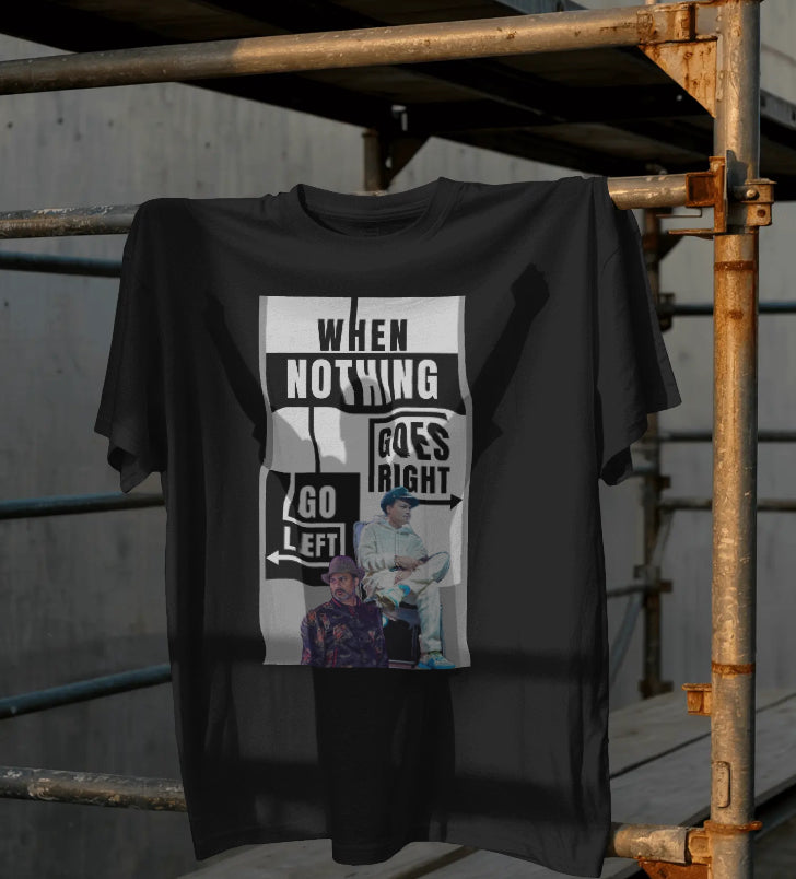 Zubeen Garg "Go Left" Motivational T-Shirt – The Maverick Edition