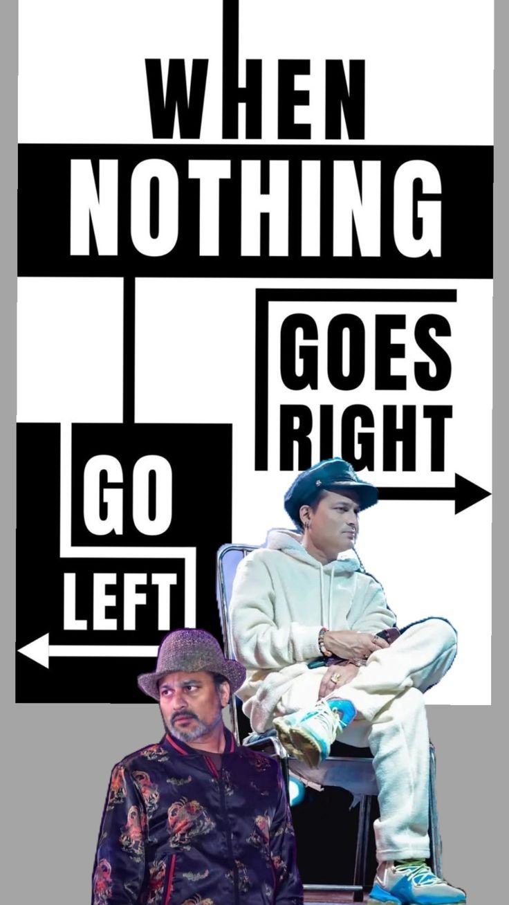 Zubeen Garg "Go Left" Motivational T-Shirt – The Maverick Edition