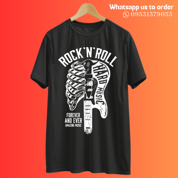 Rock 'N Roll Ribcage" Music Lover Tee